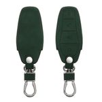 Auto si Moto - Electronice auto - Accesorii electronice auto - Husa pentru cheie auto Kwmobile pentru BYD Atto 3, Atto 2, Sealion, Han, anti-alunecare, piele ecologica, verde - Infinity.ro