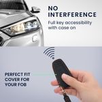 Auto si Moto - Electronice auto - Accesorii electronice auto - Husa pentru cheie auto Kwmobile pentru BYD Atto 3, Atto 2, Sealion, Han, anti-alunecare, piele naturala, albastru - Infinity.ro