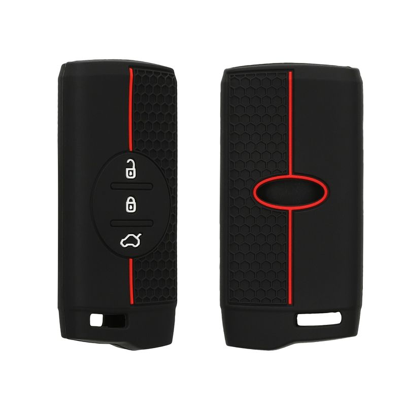 Auto si Moto - Electronice auto - Accesorii electronice auto - Husa pentru cheie auto Kwmobile pentru DR 6.0, 5.0, anti-alunecare, TPU, negru, rosu - Infinity.ro