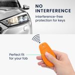 Auto si Moto - Electronice auto - Accesorii electronice auto - Husa pentru cheie auto Kwmobile pentru BYD Atto 3, Atto 2, Sealion, Han, anti-alunecare, TPU, portocaliu - Infinity.ro