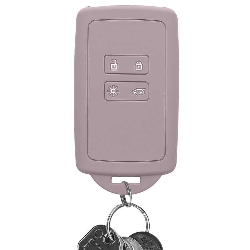Auto si Moto - Electronice auto - Accesorii electronice auto - Husa pentru cheie auto Kwmobile pentru Dacia, Renault Clio, Espace 5, Master Bus, Talisman, anti-alunecare, silicon, mov - Infinity.ro