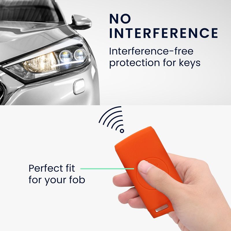 Auto si Moto - Electronice auto - Accesorii electronice auto - Husa pentru cheie auto Kwmobile pentru DR 6.0, 5.0, anti-alunecare, TPU, portocaliu - Infinity.ro