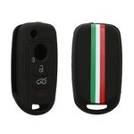 Auto si Moto - Electronice auto - Accesorii electronice auto - Husa pentru cheie auto Kwmobile pentru Fiat 500, Fiat 500X, Fiat Tipo, anti-alunecare, TPU, multicolor - Infinity.ro