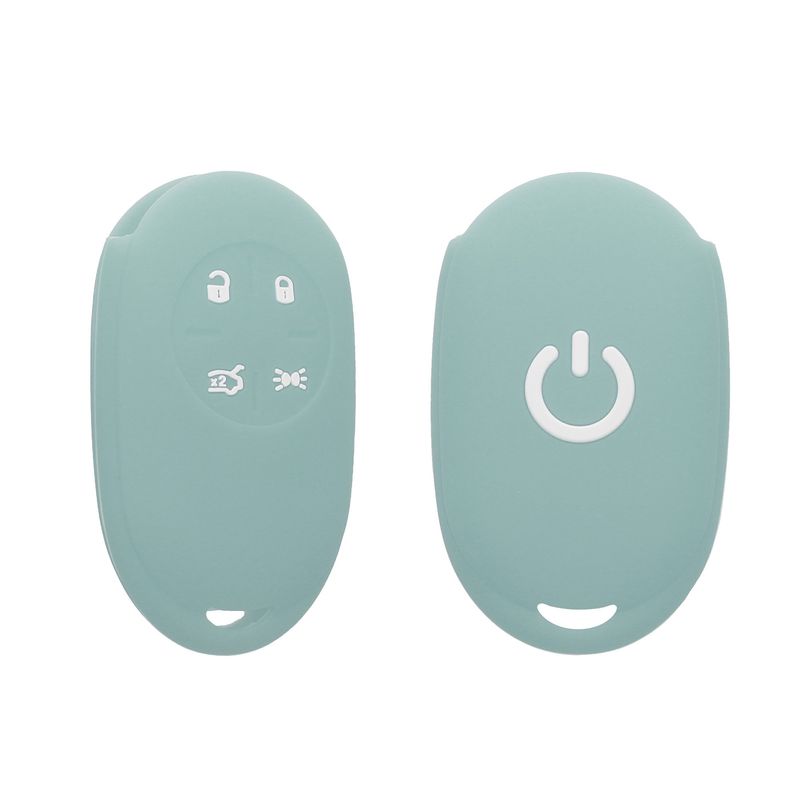 Auto si Moto - Electronice auto - Accesorii electronice auto - Husa pentru cheie auto Kwmobile pentru Fiat 500E 4-butoane cheie auto, anti-alunecare, TPU, verde - Infinity.ro