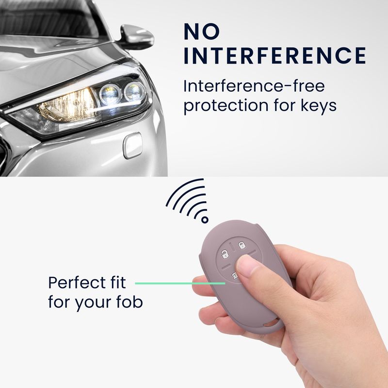Auto si Moto - Electronice auto - Accesorii electronice auto - Husa pentru cheie auto Kwmobile pentru Fiat 500E 4-butoane cheie auto, anti-alunecare, TPU, mov - Infinity.ro