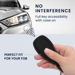 Auto si Moto - Electronice auto - Accesorii electronice auto - Husa pentru cheie auto Kwmobile pentru Ford Fiesta IV, Focus III, Galaxy, Fusion, anti-alunecare, piele ecologica, negru - Infinity.ro