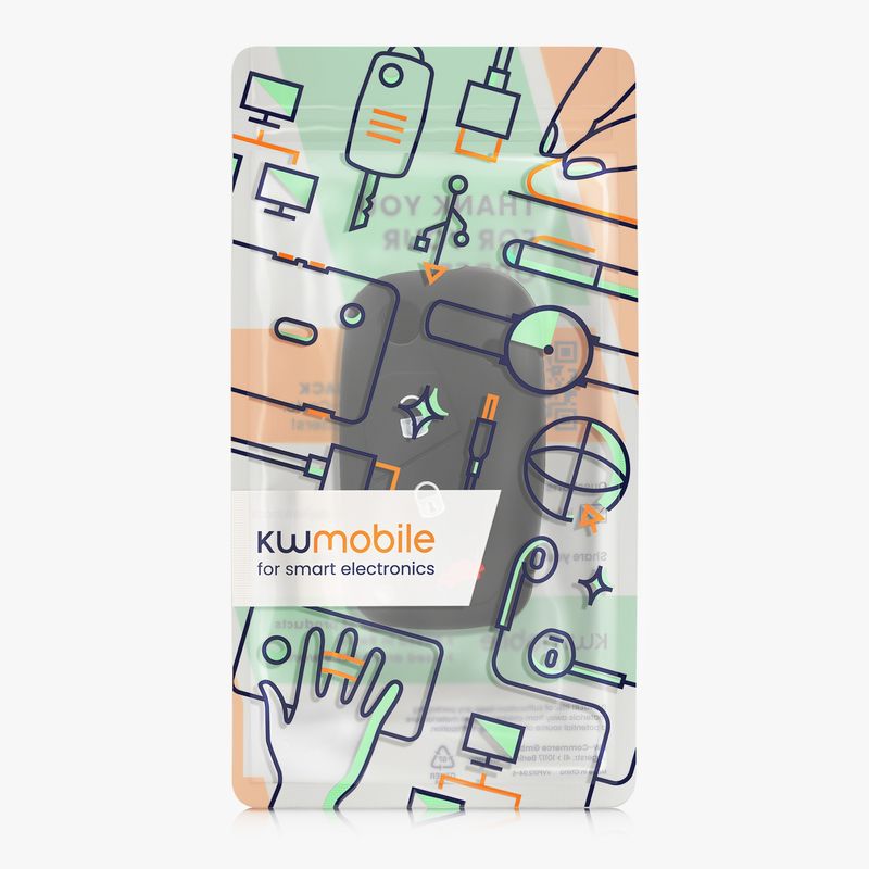 Auto si Moto - Electronice auto - Accesorii electronice auto - Husa pentru cheie auto Kwmobile pentru Fiat, Lancia Bravo, Doblo, Ducato, Panda, anti-alunecare, TPU, multicolor - Infinity.ro