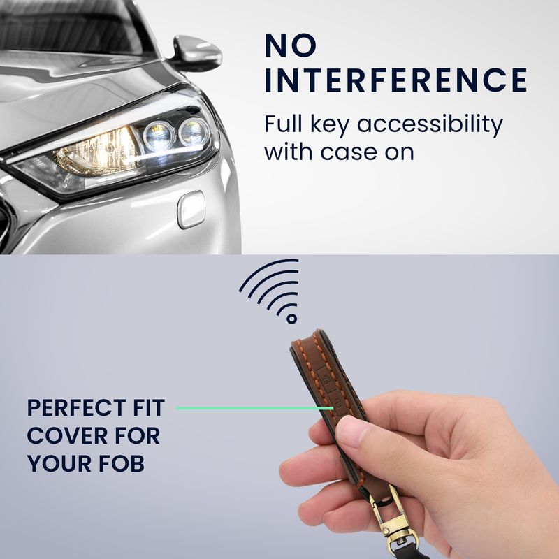 Auto si Moto - Electronice auto - Accesorii electronice auto - Husa pentru cheie auto Kwmobile pentru Mazda 3 6 CX-30 CX-50 CX-60 CX-90, anti-alunecare, piele naturala, negru - Infinity.ro