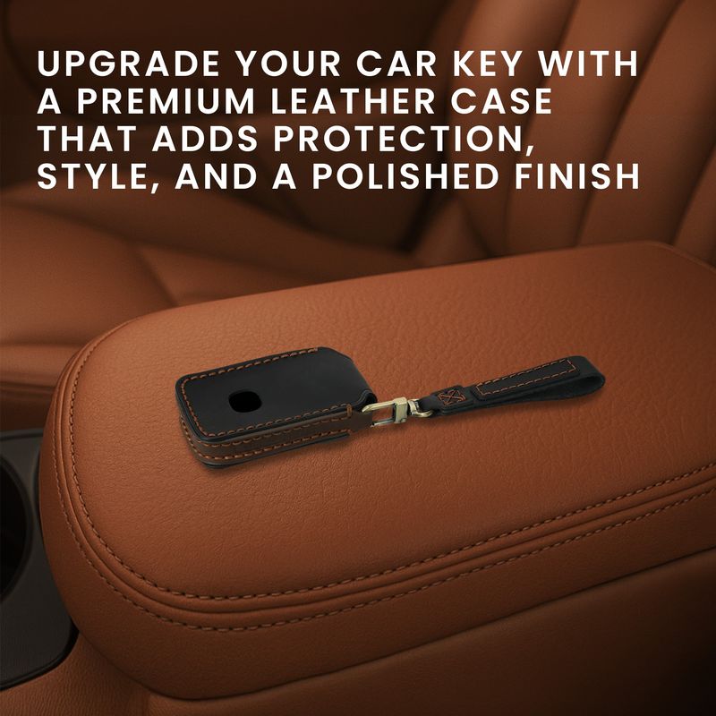 Auto si Moto - Electronice auto - Accesorii electronice auto - Husa pentru cheie auto Kwmobile pentru Mazda 3 6 CX-30 CX-50 CX-60 CX-90, anti-alunecare, piele naturala, negru - Infinity.ro
