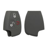 Auto si Moto - Electronice auto - Accesorii electronice auto - Husa pentru cheie auto Kwmobile pentru Mercedes-Benz A-Klasse W169, B W245 T245, C, CL, anti-alunecare, TPU, gri - Infinity.ro