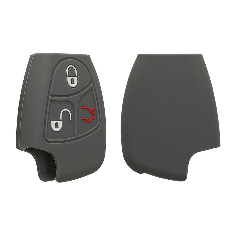 Auto si Moto - Electronice auto - Accesorii electronice auto - Husa pentru cheie auto Kwmobile pentru Mercedes-Benz A-Klasse W169, B W245 T245, C, CL, anti-alunecare, TPU, gri - Infinity.ro