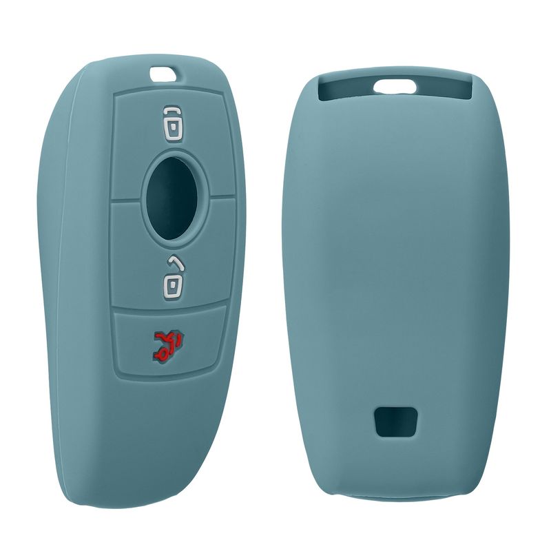 Auto si Moto - Electronice auto - Accesorii electronice auto - Husa pentru cheie auto Kwmobile pentru Mercedes-Benz EQC 400, E-Class 2017, S-Class 2018, anti-alunecare, TPU, bej - Infinity.ro