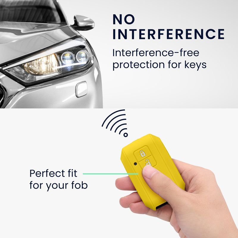 Auto si Moto - Electronice auto - Accesorii electronice auto - Husa pentru cheie auto Kwmobile pentru Suzuki Swift Ignis Jimny XL7 Ertiga, anti-alunecare, TPU, galben - Infinity.ro
