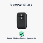 Auto si Moto - Electronice auto - Accesorii electronice auto - Husa pentru cheie auto Kwmobile pentru Suzuki Swift Ignis Jimny XL7 Ertiga, anti-alunecare, TPU, gri - Infinity.ro