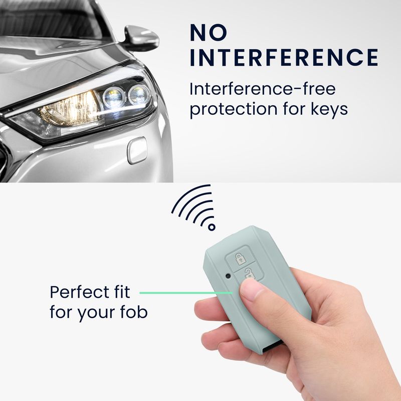 Auto si Moto - Electronice auto - Accesorii electronice auto - Husa pentru cheie auto Kwmobile pentru Suzuki Swift Ignis Jimny XL7 Ertiga, anti-alunecare, TPU, menta - Infinity.ro