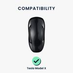 Auto si Moto - Electronice auto - Accesorii electronice auto - Husa pentru cheie auto Kwmobile pentru Tesla Model X, anti-alunecare, TPU, gri, argintiu - Infinity.ro