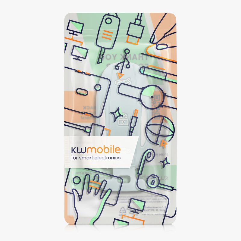 Auto si Moto - Electronice auto - Accesorii electronice auto - Husa pentru cheie auto Kwmobile pentru Tesla Model X, anti-alunecare, TPU, verde - Infinity.ro