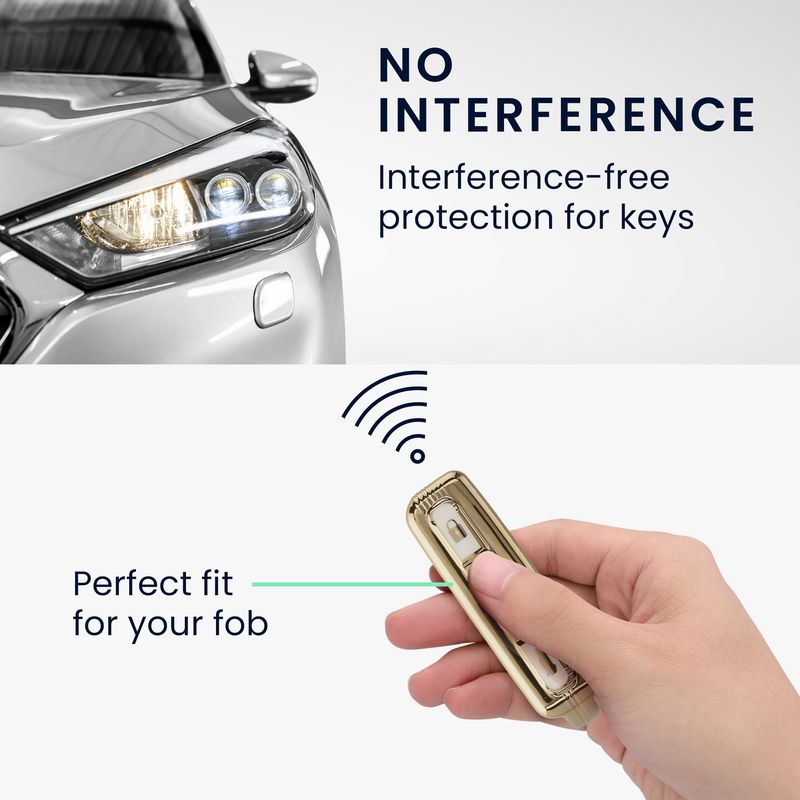 Auto si Moto - Electronice auto - Accesorii electronice auto - Husa pentru cheie auto Kwmobile pentru Volvo Polestar1, Polestar 2, XC90, XC60, anti-alunecare, TPU, alb, auriu - Infinity.ro