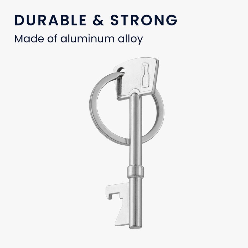 Casa si Gradina - Bucatarie si vesela - Accesorii bar - Tirbusoane si dopuri - Set 2 desfacatoare de sticle Kwmobile, aluminiu, argintiu, utilizare universala - Infinity.ro