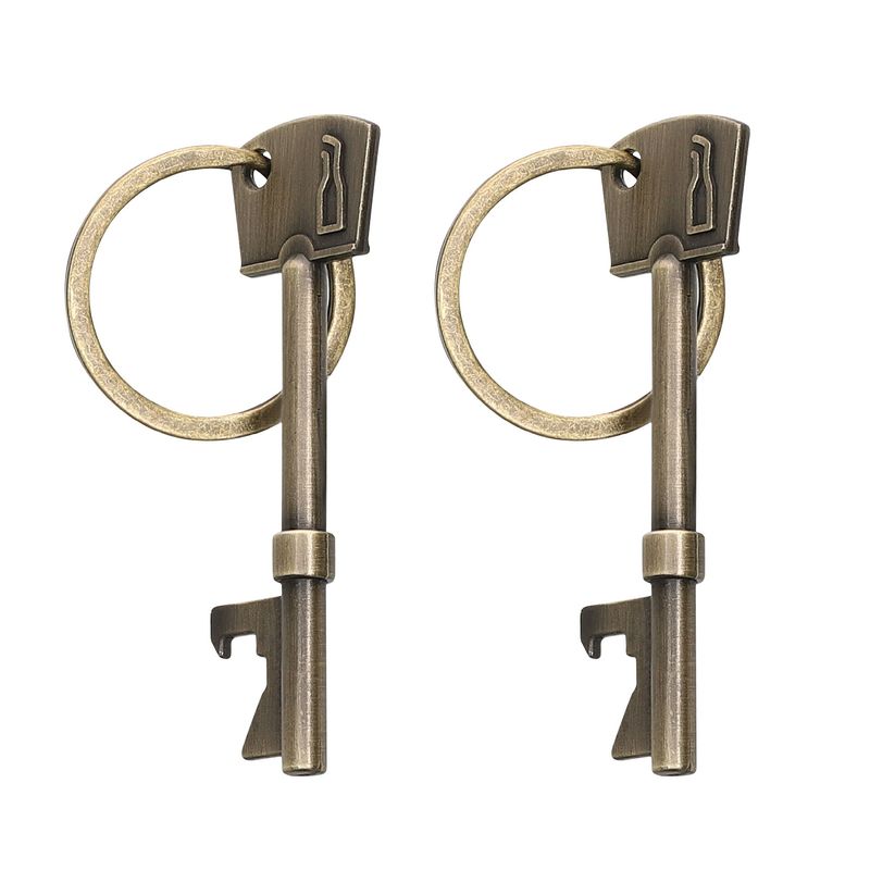 Casa si Gradina - Bucatarie si vesela - Accesorii bar - Tirbusoane si dopuri - Set 2 desfacatoare de sticle Kwmobile, aluminiu, bronz, utilizare universala - Infinity.ro