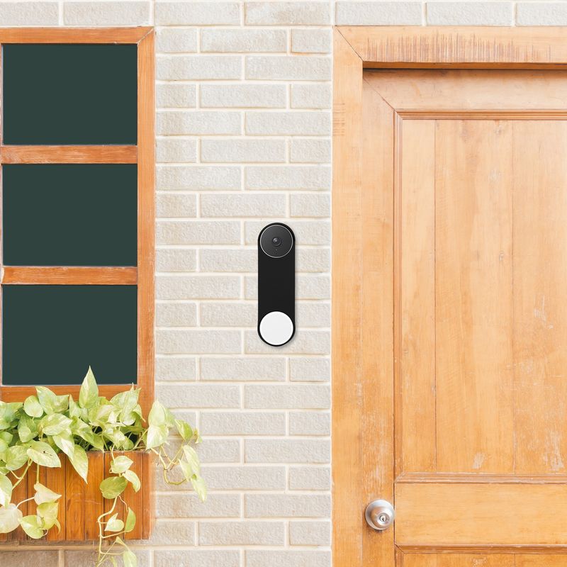 Casa si Gradina - Electrice - Smart Home - Accesorii control acces si supraveghere - Husa de protectie Kwmobile pentru Google Nest Doorbell, silicon, negru - Infinity.ro