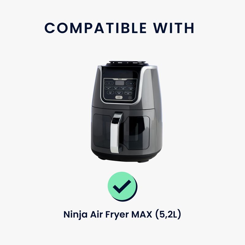 Electronice si Electrocasnice - Electrocasnice bucatarie - Accesorii electrocasnice bucatarie - Husa de protectie Kwmobile pentru Ninja Air Fryer MAX, protectie la praf, polipropilena, alb, negru - Infinity.ro