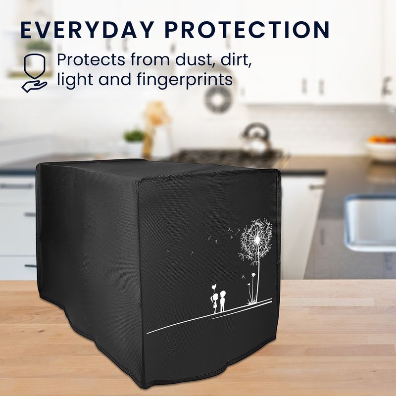 Electronice si Electrocasnice - Electrocasnice bucatarie - Accesorii electrocasnice bucatarie - Husa de protectie Kwmobile pentru Ninja Foodi MAX Dual Zone (9,5 L), protectie la praf, polipropilena, alb, negru - Infinity.ro