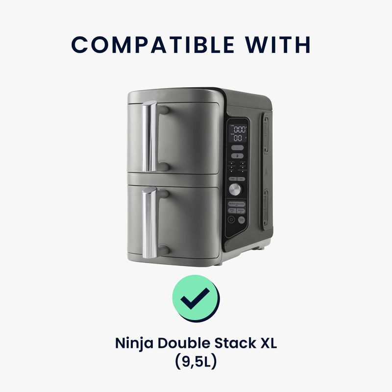 Electronice si Electrocasnice - Electrocasnice bucatarie - Accesorii electrocasnice bucatarie - Husa de protectie Kwmobile pentru Ninja Double Stack XL (9,5 L), protectie la praf, polipropilena, alb, negru - Infinity.ro