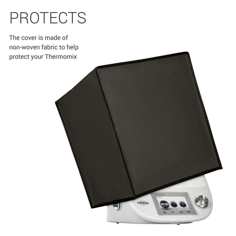 Electronice si Electrocasnice - Electrocasnice bucatarie - Accesorii electrocasnice bucatarie - Husa de protectie Kwmobile pentru Thermomix TM5, TM6 with Varoma, protectie la socuri, plastic, negru - Infinity.ro
