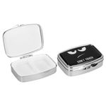 Ingrijire personala si Cosmetice - Sanatate si wellness - Aparate medicale - Accesorii medicale pentru recuperare si tratament - Set 2 organizatoare medicamente Kwmobile, otel inoxidabil si plastic, portabile, argintiu - Infinity.ro