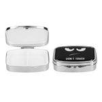 Ingrijire personala si Cosmetice - Sanatate si wellness - Aparate medicale - Accesorii medicale pentru recuperare si tratament - Set 2 organizatoare medicamente Kwmobile, otel inoxidabil si plastic, portabile, argintiu - Infinity.ro