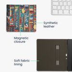 Laptop, Telefoane si Tablete - Ebook reader si accesorii - Accesorii eBook Reader - Husa eBook Kwmobile pentru Amazon Kindle Scribe (2022, 2024), inchidere magnetica, piele ecologica, multicolor - Infinity.ro