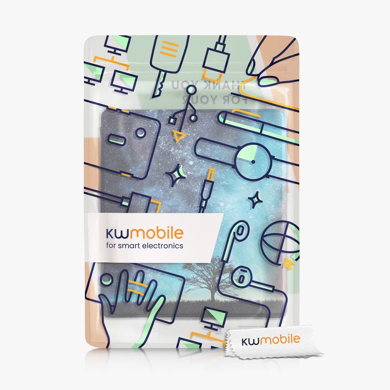 Laptop, Telefoane si Tablete - Ebook reader si accesorii - Accesorii eBook Reader - Husa eBook Kwmobile pentru Amazon Kindle Oasis 3 (2019), inchidere magnetica, Sleep/Wake, piele ecologica, multicolor - Infinity.ro
