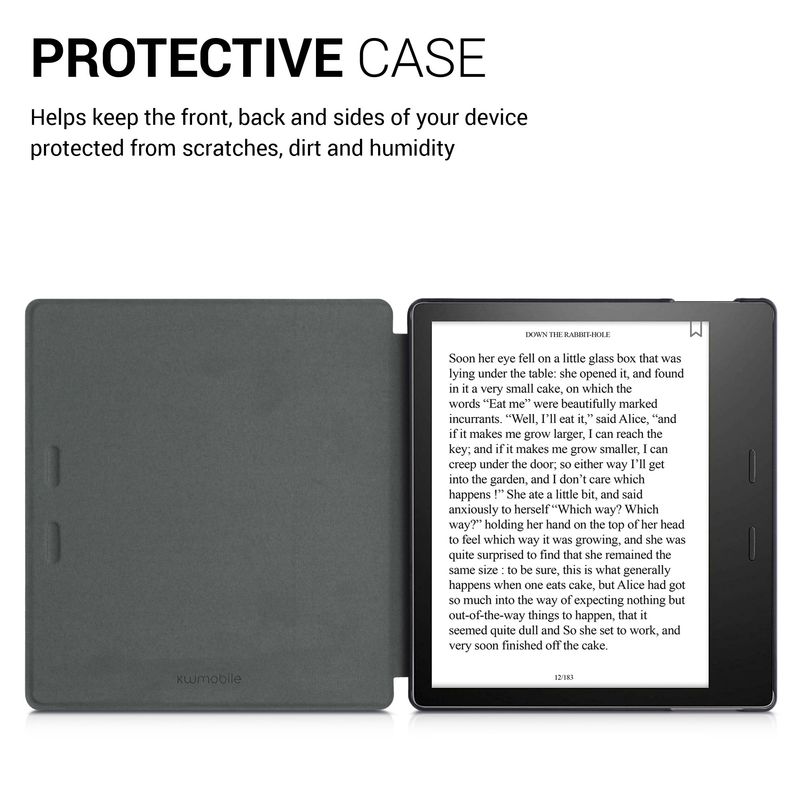 Laptop, Telefoane si Tablete - Ebook reader si accesorii - Accesorii eBook Reader - Husa eBook Kwmobile pentru Amazon Kindle Oasis 3 (2019), inchidere magnetica, Sleep/Wake, piele ecologica, multicolor - Infinity.ro