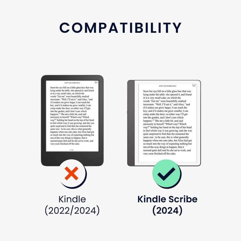 Laptop, Telefoane si Tablete - Ebook reader si accesorii - Accesorii eBook Reader - Husa eBook Kwmobile pentru Amazon Kindle Scribe (2024), inchidere magnetica, Sleep/Wake, piele ecologica, negru, bej - Infinity.ro