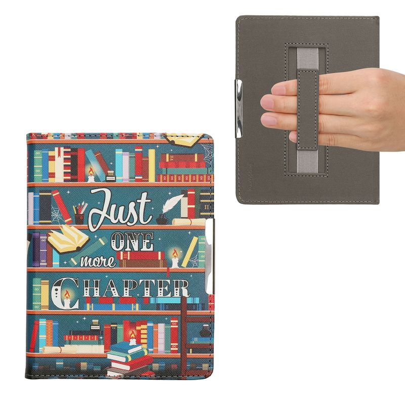 Laptop, Telefoane si Tablete - Ebook reader si accesorii - Accesorii eBook Reader - Husa eBook Kwmobile pentru Kobo Aura H2O Edition 2, inchidere magnetica, Sleep/Wake, piele ecologica, multicolor - Infinity.ro