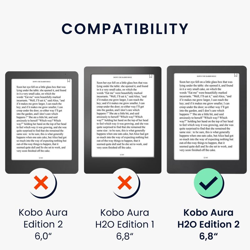 Laptop, Telefoane si Tablete - Ebook reader si accesorii - Accesorii eBook Reader - Husa eBook Kwmobile pentru Kobo Aura H2O Edition 2, inchidere magnetica, Sleep/Wake, piele ecologica, multicolor - Infinity.ro