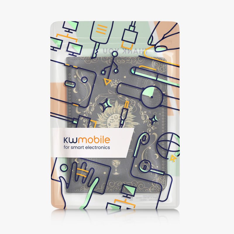 Laptop, Telefoane si Tablete - Ebook reader si accesorii - Accesorii eBook Reader - Husa eBook Kwmobile pentru Kobo Clara BW, Clara Colour, inchidere magnetica, functie stand, piele ecologica, multicolor - Infinity.ro