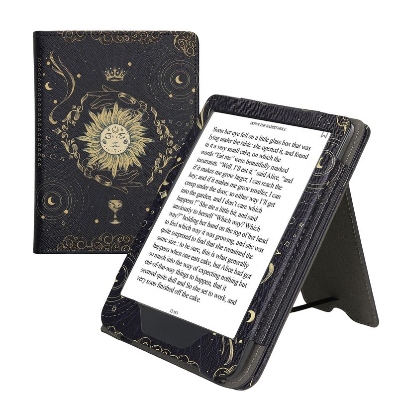 Laptop, Telefoane si Tablete - Ebook reader si accesorii - Accesorii eBook Reader - Husa eBook Kwmobile pentru Kobo Clara BW, Clara Colour, inchidere magnetica, functie stand, piele ecologica, multicolor - Infinity.ro
