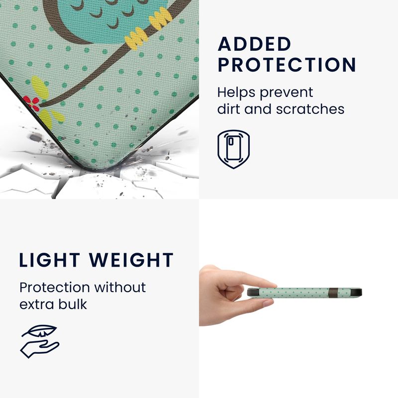 Laptop, Telefoane si Tablete - Ebook reader si accesorii - Accesorii eBook Reader - Husa eBook Kwmobile pentru Kobo Clara BW, Clara Colour, inchidere magnetica, design bufnita, piele ecologica, multicolor - Infinity.ro