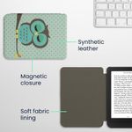 Laptop, Telefoane si Tablete - Ebook reader si accesorii - Accesorii eBook Reader - Husa eBook Kwmobile pentru Kobo Clara BW, Clara Colour, inchidere magnetica, design bufnita, piele ecologica, multicolor - Infinity.ro