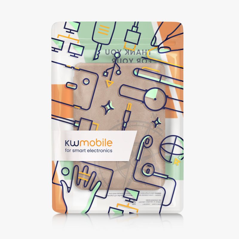 Laptop, Telefoane si Tablete - Ebook reader si accesorii - Accesorii eBook Reader - Husa eBook Kwmobile pentru Kobo Clara BW, Clara Colour, inchidere magnetica, protectie la socuri, piele ecologica, maro - Infinity.ro