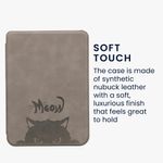 Laptop, Telefoane si Tablete - Ebook reader si accesorii - Accesorii eBook Reader - Husa eBook Kwmobile pentru Kobo Clara BW, Clara Colour, inchidere magnetica, Sleep/Wake, piele ecologica, gri, negru - Infinity.ro