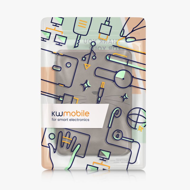 Laptop, Telefoane si Tablete - Ebook reader si accesorii - Accesorii eBook Reader - Husa eBook Kwmobile pentru Kobo Clara BW, Clara Colour, inchidere magnetica, protectie la socuri, piele ecologica, gri - Infinity.ro