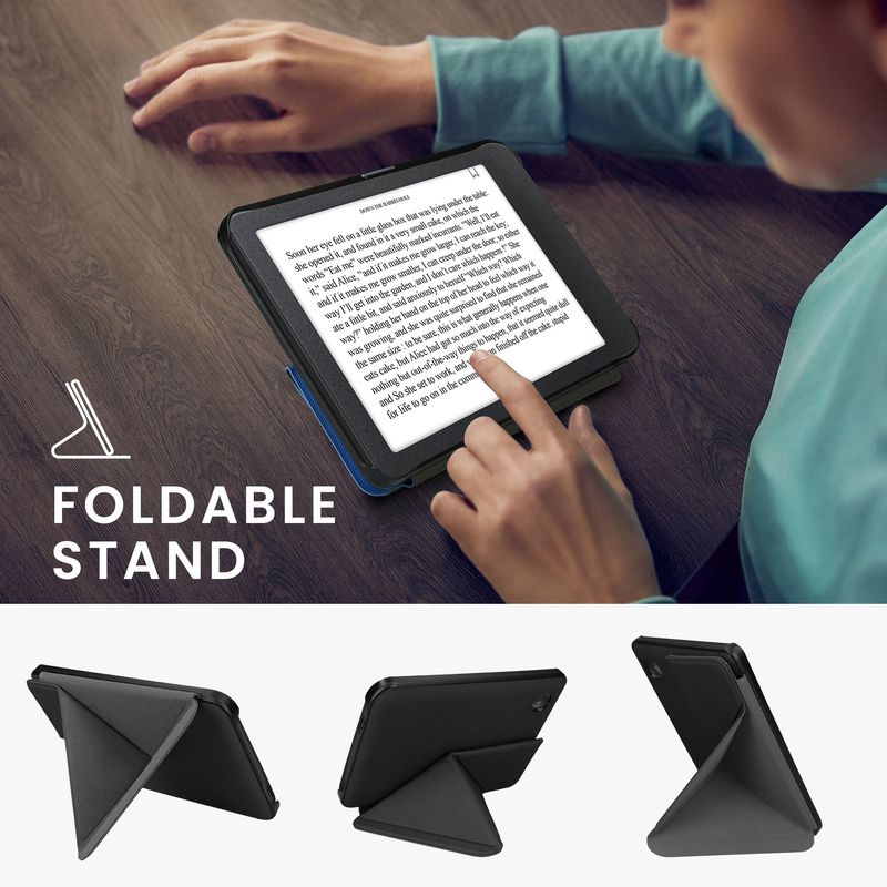 Laptop, Telefoane si Tablete - Ebook reader si accesorii - Accesorii eBook Reader - Husa eBook Kwmobile pentru Kobo Clara BW, Clara Colour, inchidere magnetica, Sleep/Wake, piele ecologica, negru - Infinity.ro