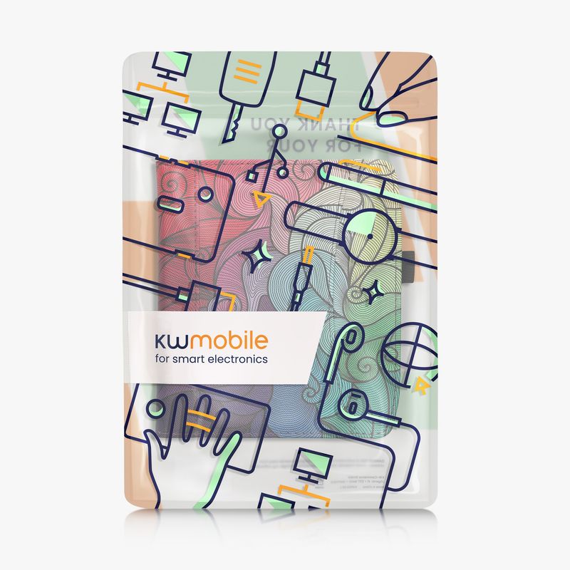 Laptop, Telefoane si Tablete - Ebook reader si accesorii - Accesorii eBook Reader - Husa eBook Kwmobile pentru PocketBook Era, Era Color, inchidere magnetica, curea de mana, piele ecologica, multicolor - Infinity.ro