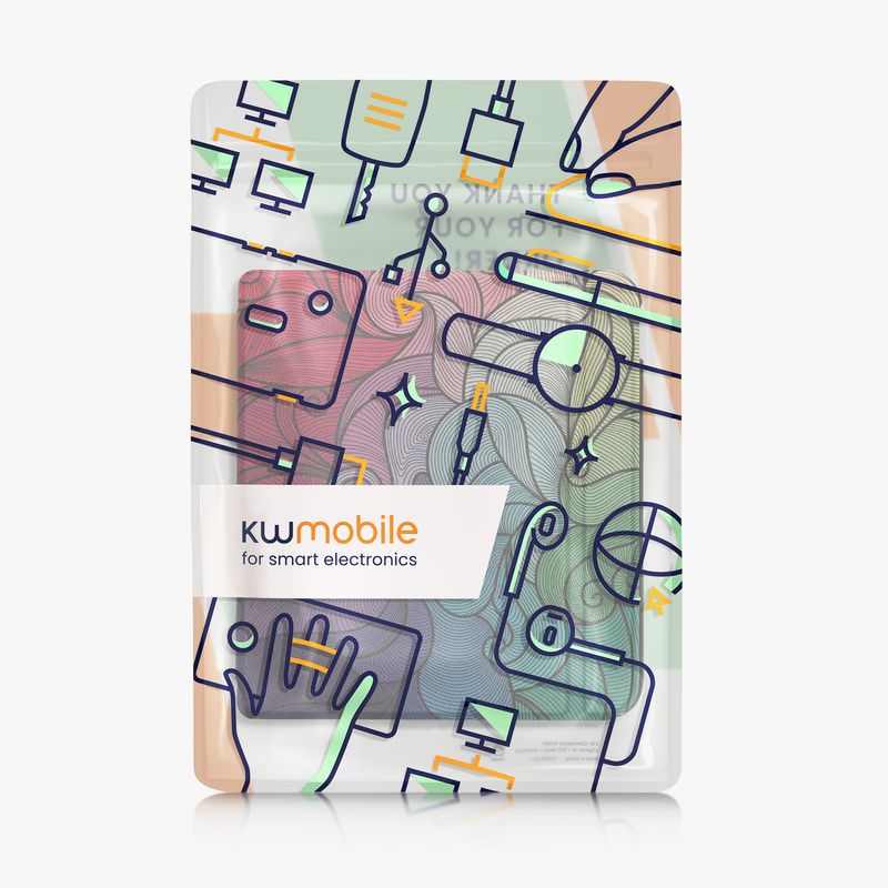 Laptop, Telefoane si Tablete - Ebook reader si accesorii - Accesorii eBook Reader - Husa eBook Kwmobile pentru Kobo Libra Colour, inchidere magnetica, Sleep/Wake, piele ecologica, roz inchis, albastru - Infinity.ro