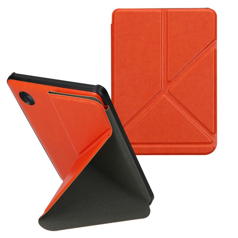 Laptop, Telefoane si Tablete - Ebook reader si accesorii - Accesorii eBook Reader - Husa eBook Kwmobile pentru Kobo Clara BW, Clara Colour, inchidere magnetica, Sleep/Wake, piele ecologica, portocaliu - Infinity.ro