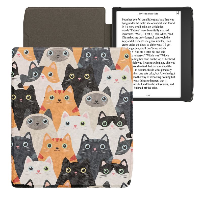 Laptop, Telefoane si Tablete - Ebook reader si accesorii - Accesorii eBook Reader - Husa eBook Kwmobile pentru PocketBook Era, Era Color, inchidere magnetica, Sleep/Wake, piele ecologica, multicolor - Infinity.ro