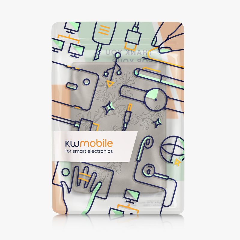 Laptop, Telefoane si Tablete - Ebook reader si accesorii - Accesorii eBook Reader - Husa eBook Kwmobile pentru PocketBook InkPad 4, Color 3, Color 2, Vivlio InkPad 4, Sleep/Wake, piele ecologica, gri - Infinity.ro